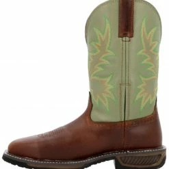 Durango Men's Spanish Chestnut And Cactus Workhorse Western Work Boots - Steel Toe -Durango Shop 2000379808 203 P3